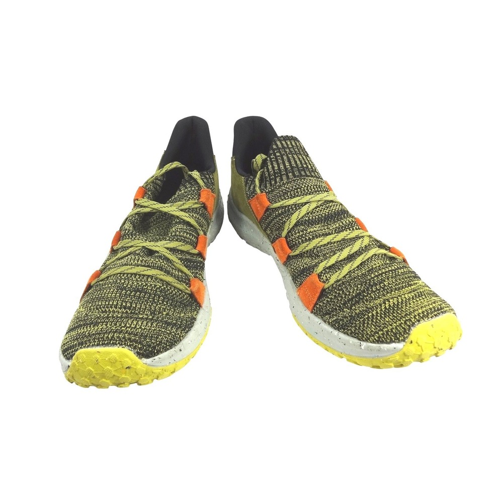 Holo Eco Footwear Maverick Mens 13 Olive Green Orange Knit Sneakers